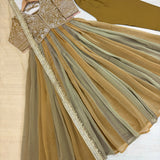 Classic Multi Colored Silk Gown