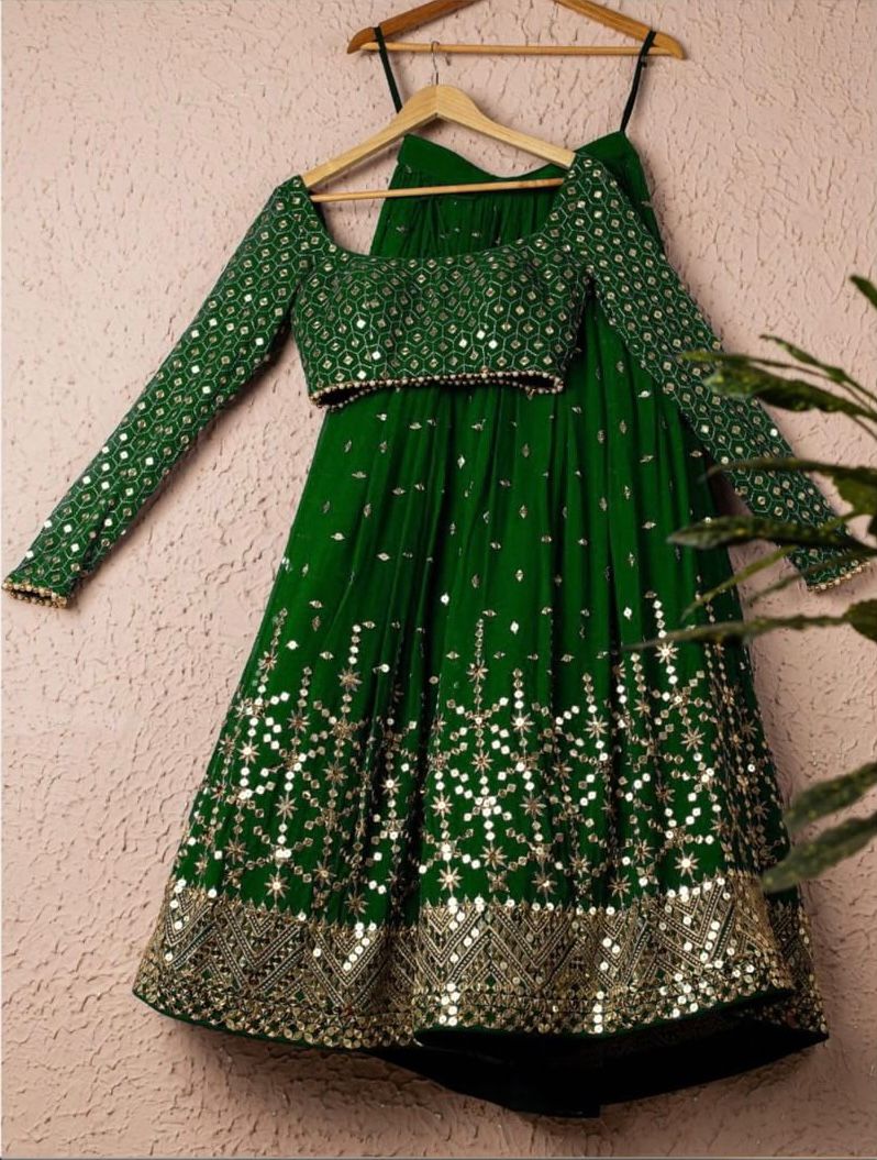 Embroidered Attractive Party Wear Silk Lehenga choli