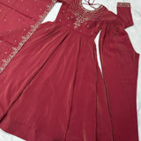 Presenting Chanderi Silk Anarkali Suit
