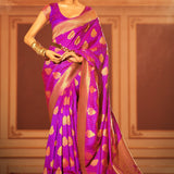 Handloom weaving silk saree