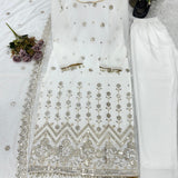 White Embroidered Suit Collection