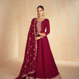 Tanisha Grand Silk Anarkali Gown