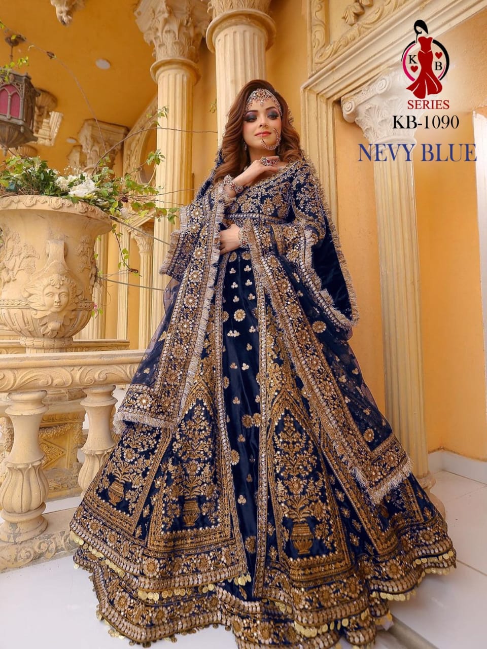 Premium Bridal Velvet Lehenga Choli