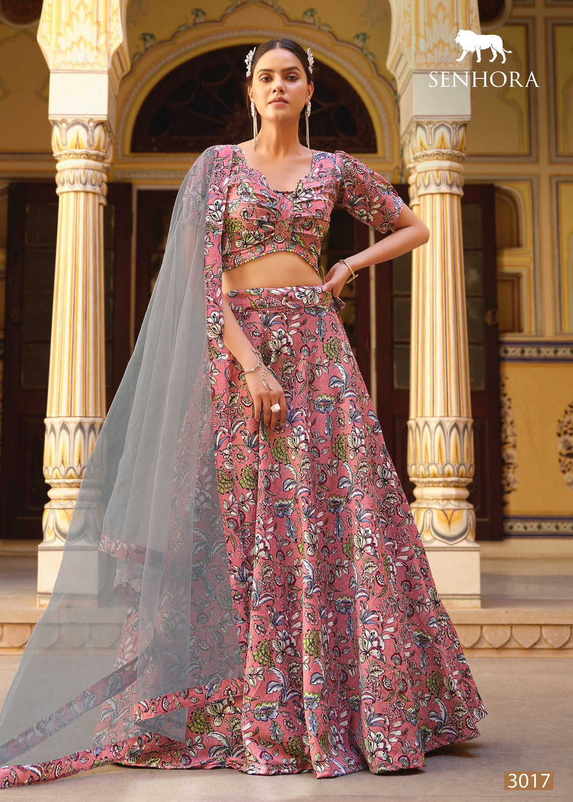 Exquisite Floral Print Lehenga