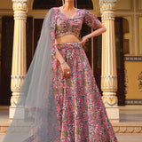 Exquisite Floral Print Lehenga