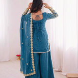 Ethnic Fandy Silk Top Sharara