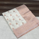 Soft Cotton Copper Zari Saree