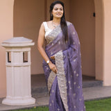 Pure Soft Simmer Silk Saree