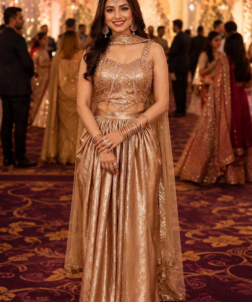Sana Satin Ready To Wear Saree