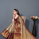 Beautiful kathan silk saree