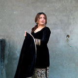 Designer Black Velvet Suit Collection