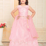 Heavy Soft Net Kids Lehenga Choli