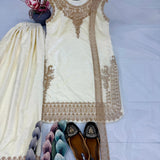 Designer Velvet Top Plazzo Set