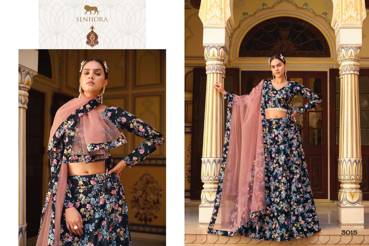 Titlee Floral Printed Lehenga Choli