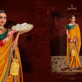 Vichitra Bluming Swarovski Work Saree