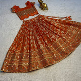 Kids Festive Silk Lehenga Choli