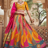 Vrindavan Premium Wedding Silk Lehenga