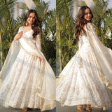 Lightweight White Anarkali Gown