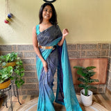 Premium chinon with seqwance work saree