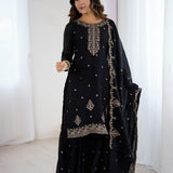 PURE SOFT CRUNCHY SILK FABRIC TOP WITH DUPPTA