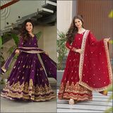 Designer Embroidered Anarkali Gown