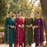 Zaynab Embroidered Straight Suit