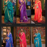 Handloom weaving silk saree