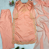 Peach Exclusive Roman Silk Suit
