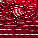 Bollywood Maroon Space Silk Saree