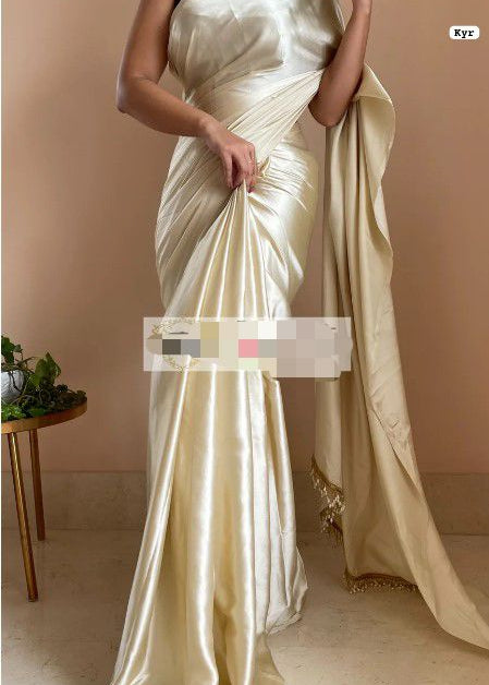 Pure heavy Satin Saree