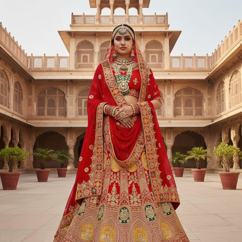 Mahotsav Elegance Premium Velvet Lehenga