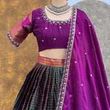 Exclusive Gadhwal Silk Lehenga Choli