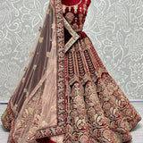 Golden Antique Embroidered Exclusive Lehengacholi