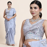 PURE CHINNON SAREE