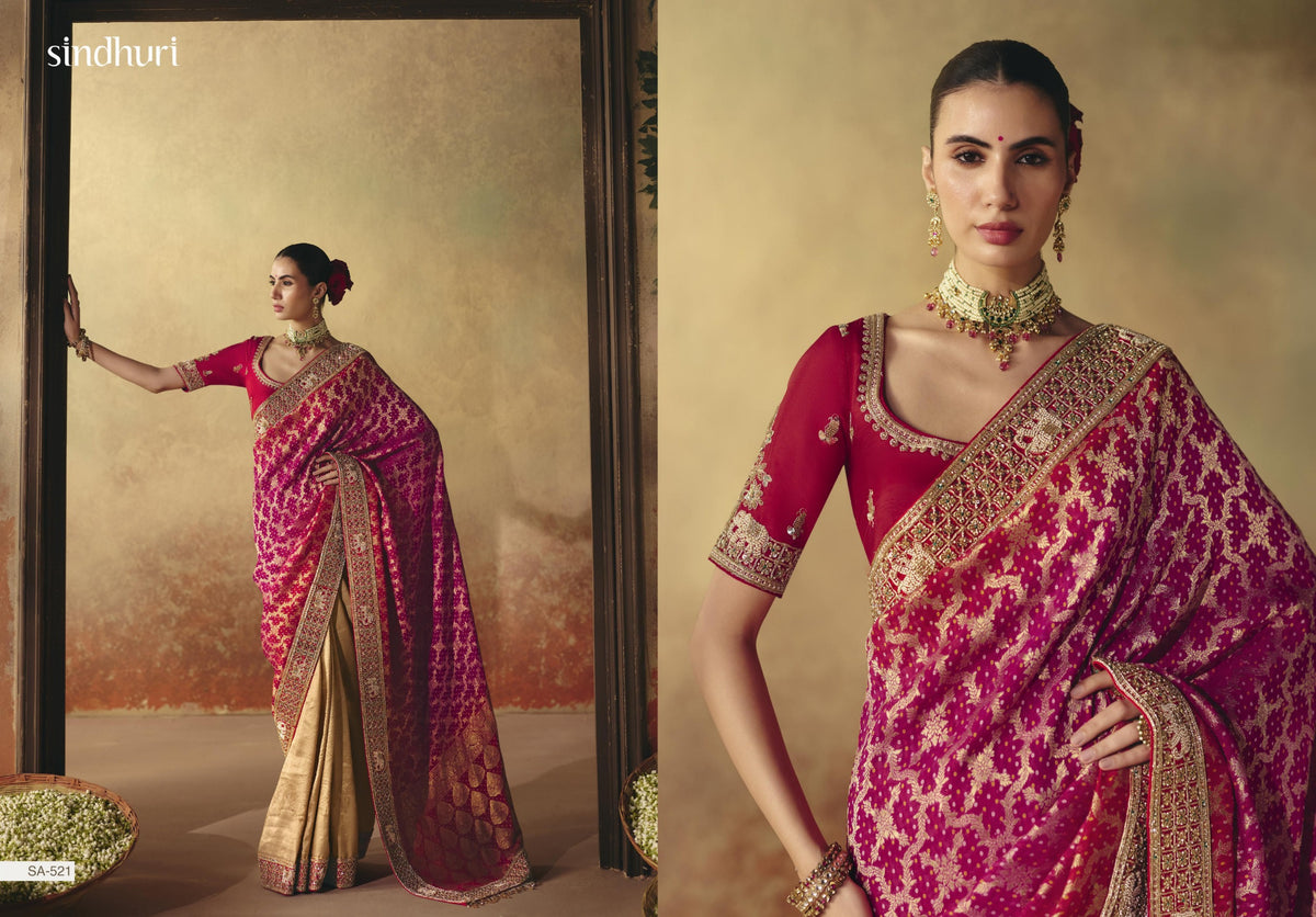 Suhag Wardrobe Bandhej Saree