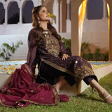 Embroidered Faux Georgette Suit