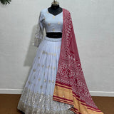 DESIGNER NAVRATRI SPECIAL HEAVY GEORGETTE LEHENGAS