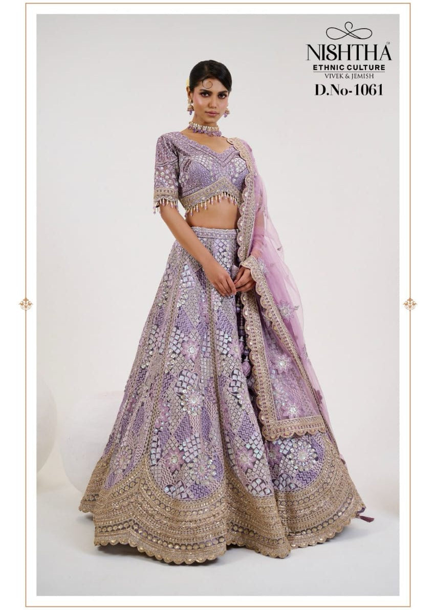 Elegance Bridal Embroidered Lehenga