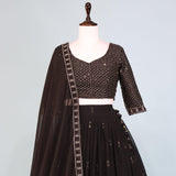 Classical Black Embroidery Lehenga Collection