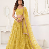 Premium Bridal Net Lehenga