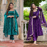 Boutique Fandy Silk Anarkali Suit