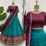 Traditional Kanjivaram Silk Lehenga