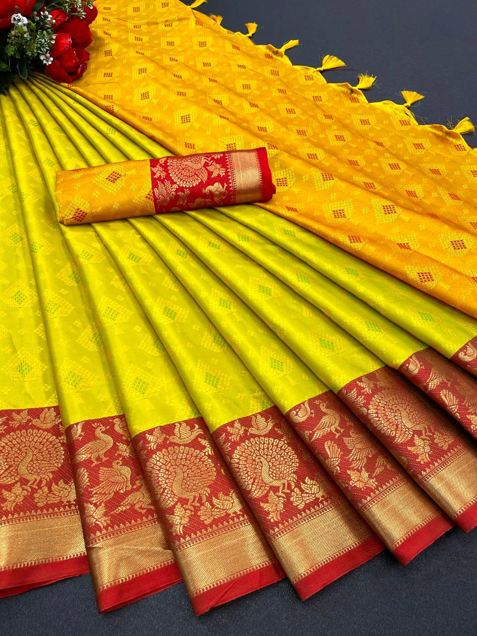 Pure Soft Kanchivaram Silk  Saree