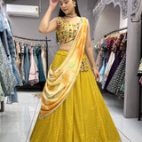 Yellow Fancy Lehenga Choli