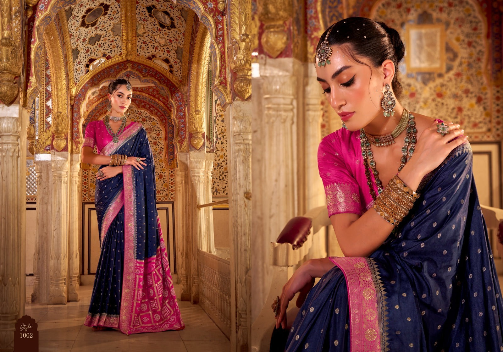 Vaishnavi Designer Satin Silk Saree