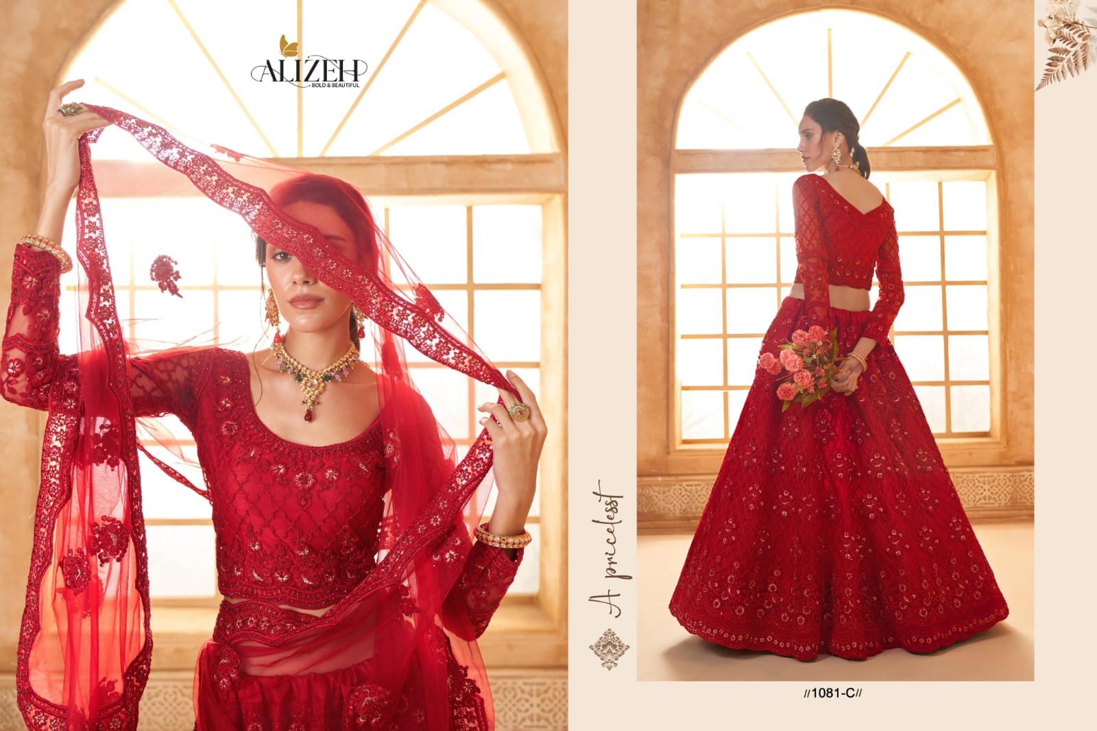 Alizeh Premium Bridal Wedding Lehenga