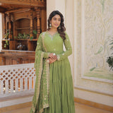 Faux Georgette  Anarkali Gown