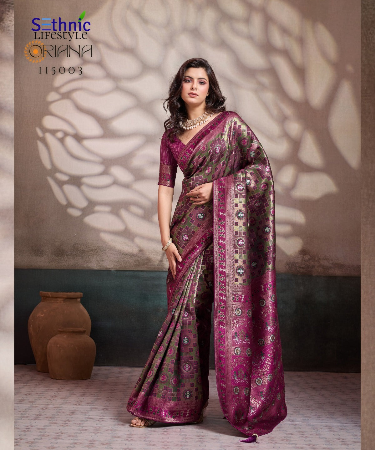 Heritage Meenakari Soft Silk Saree