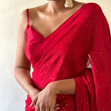 beautiful with our new Georgette saree