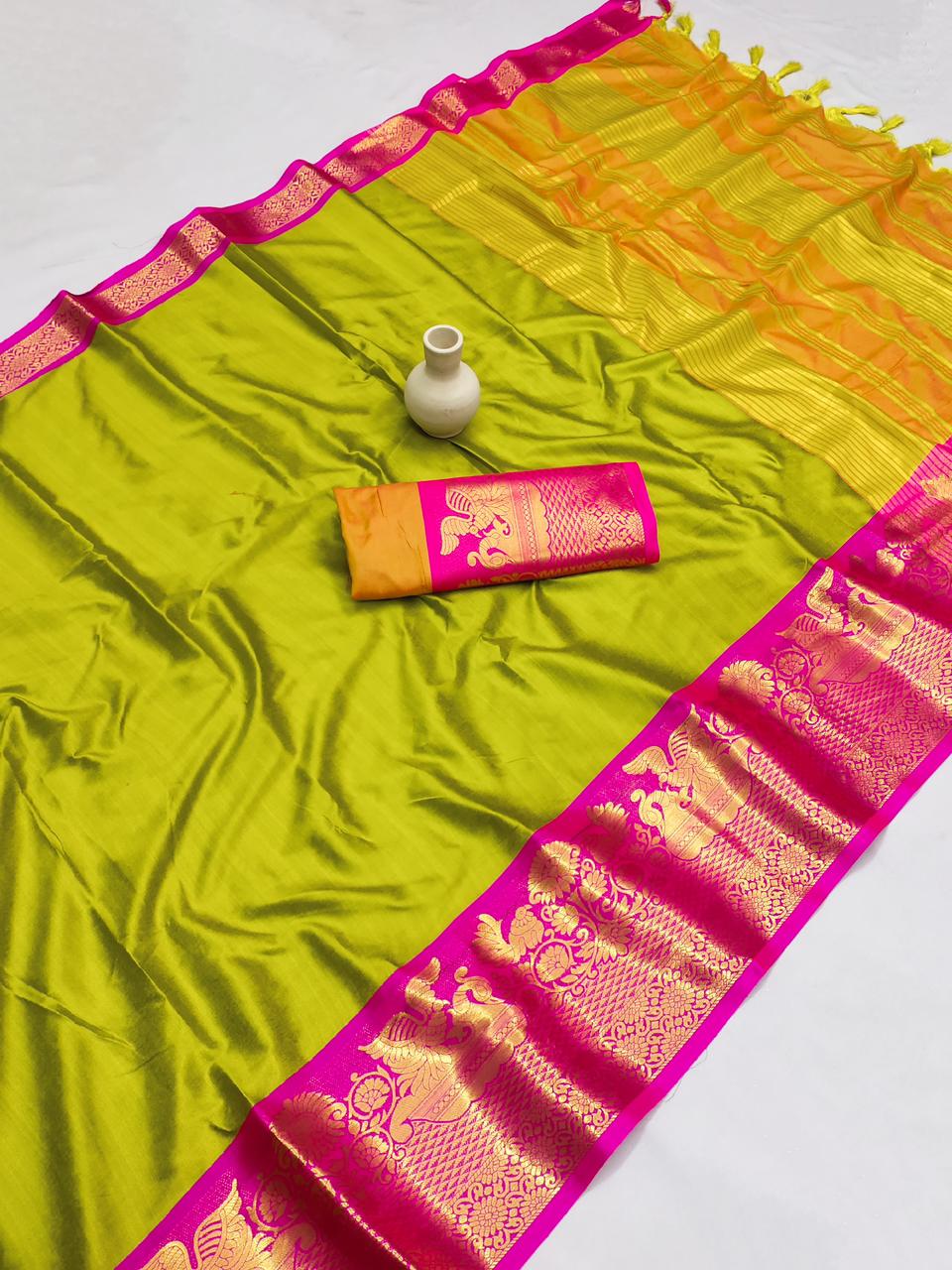 Exclusive Pure Cotton Silk Saree